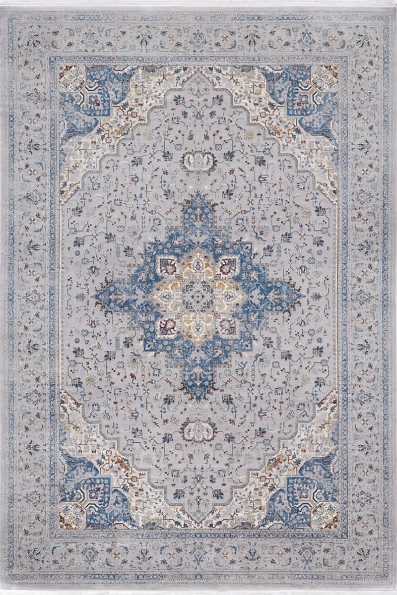 Woolknot Mavery 2222C Gri Bambu Özel Tezgah Halısı
