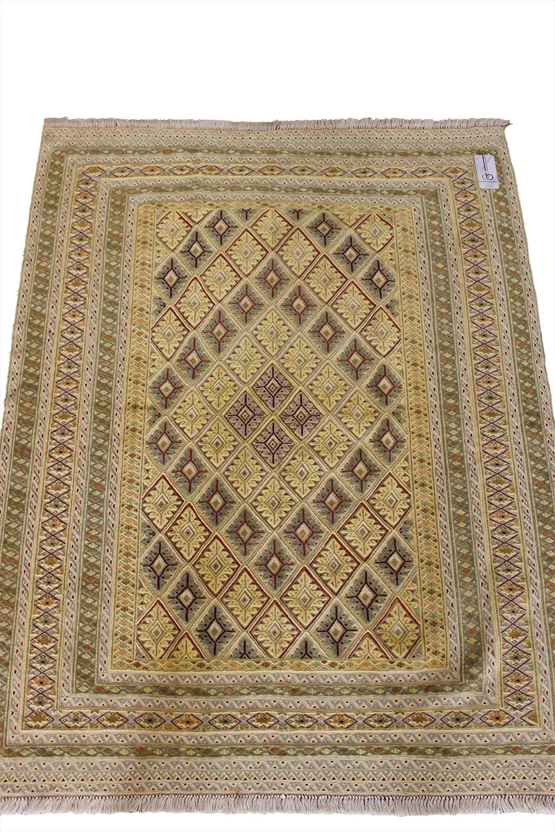 El Dokuma Afgan Berceste Bej Yün Kilim