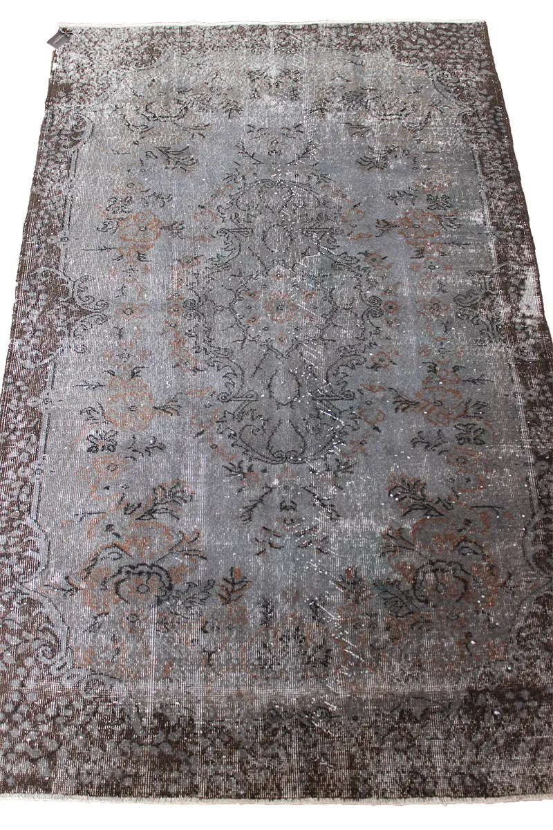 El Dokuma Kahve Vintage Halı