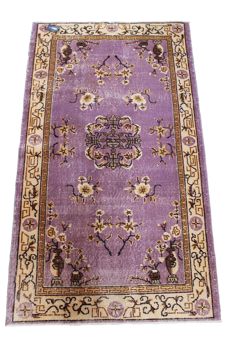 El Dokuma Natural Vintage Halı