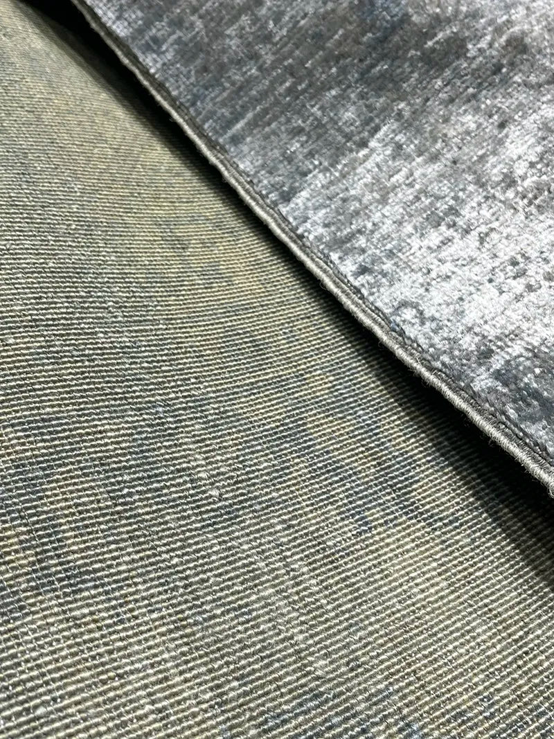 Overdye Serisi Eskitme El Dokuma Yeşil Halı