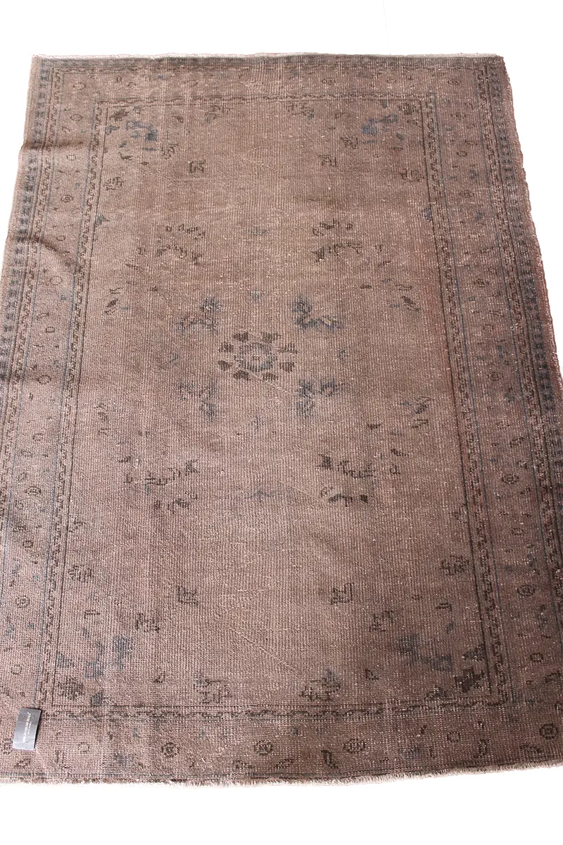 El Dokuma Kahve Vintage Halı