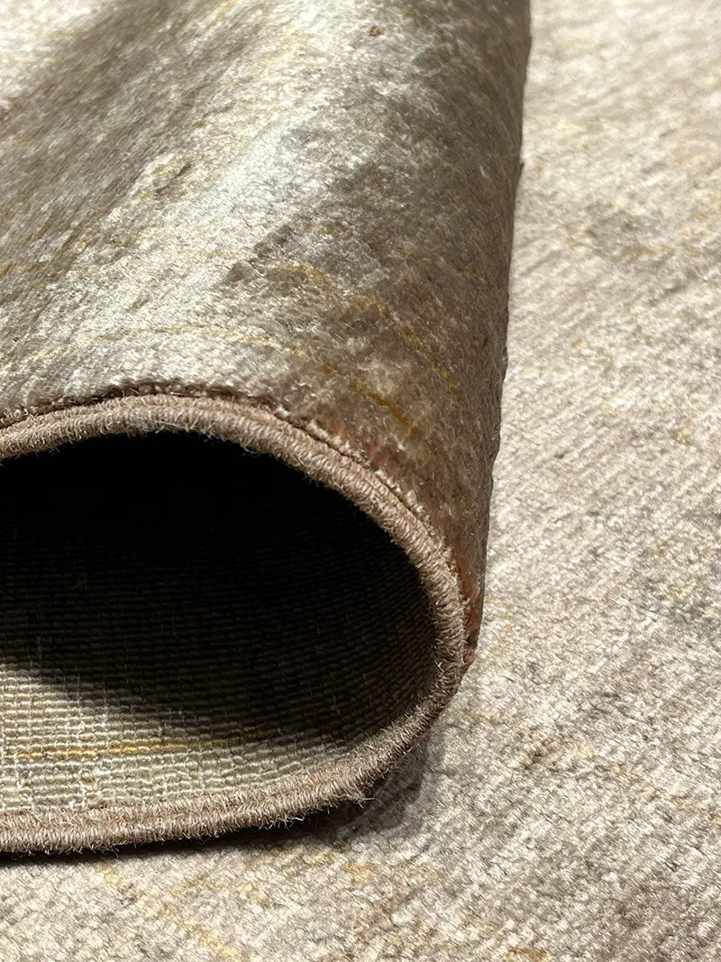 Overdye Serisi Eskitme El Dokuma Kahve Halı