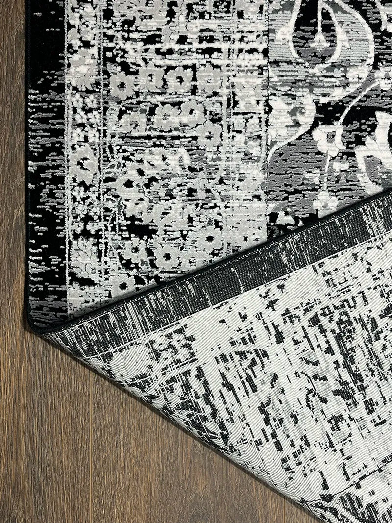 Modern Siyah Bambu Özel Tezgah Halısı