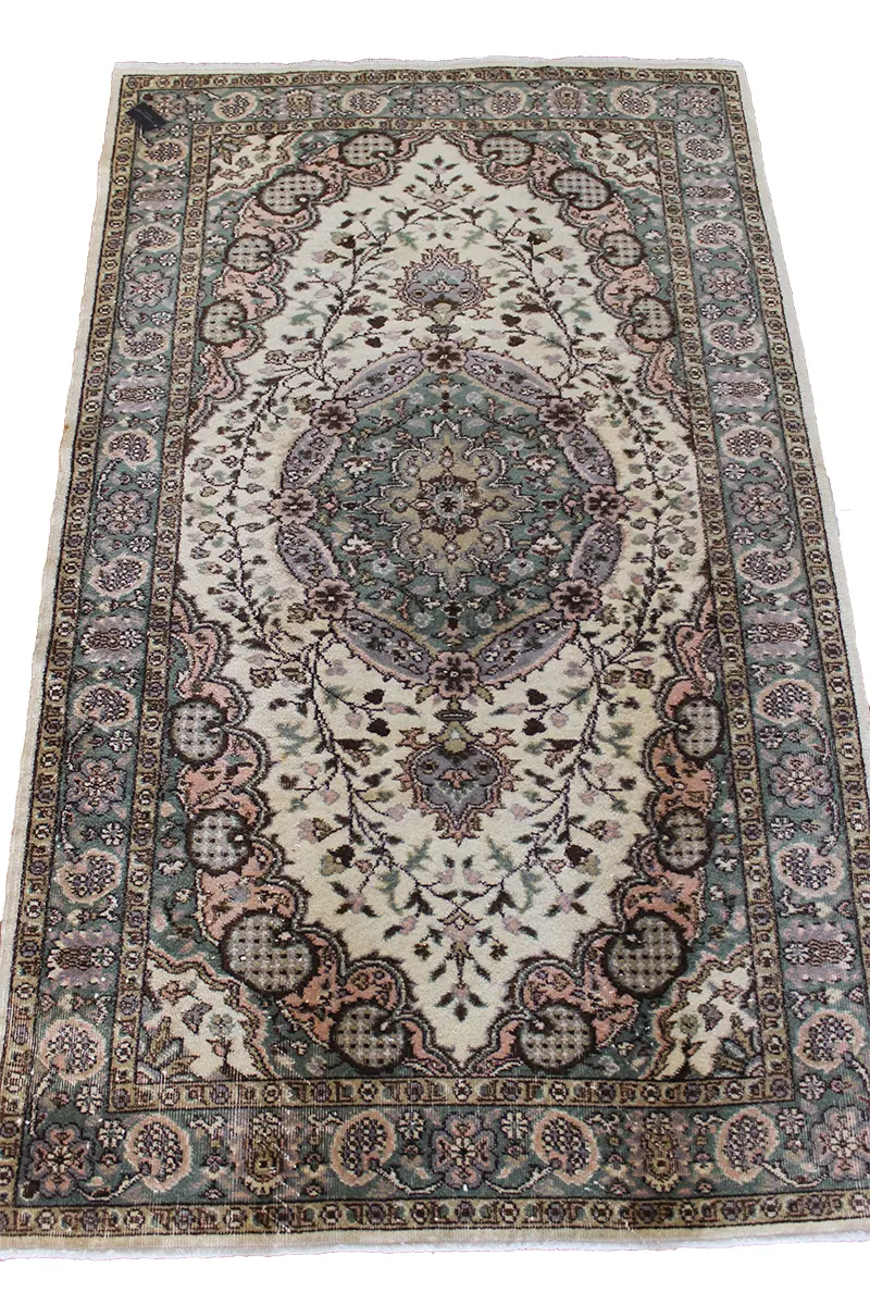 El Dokuma Natural Vintage Halı
