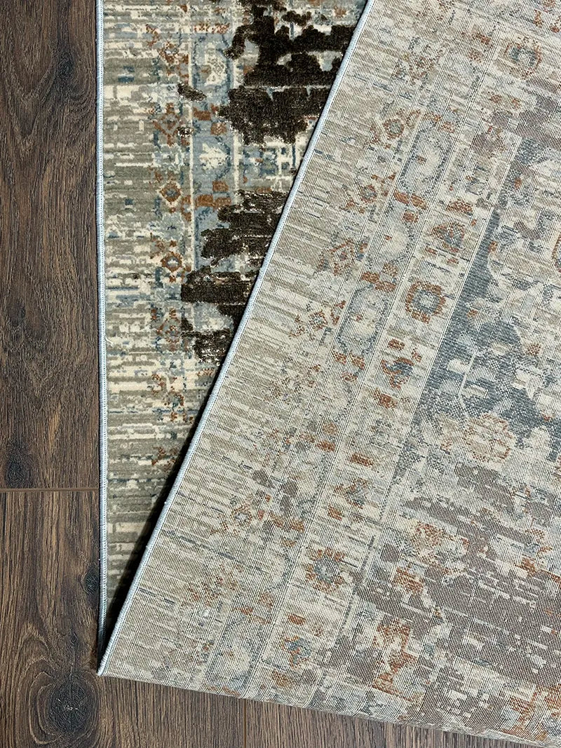 Memlük Desen Bakır Bambu Özel Tezgah Halısı