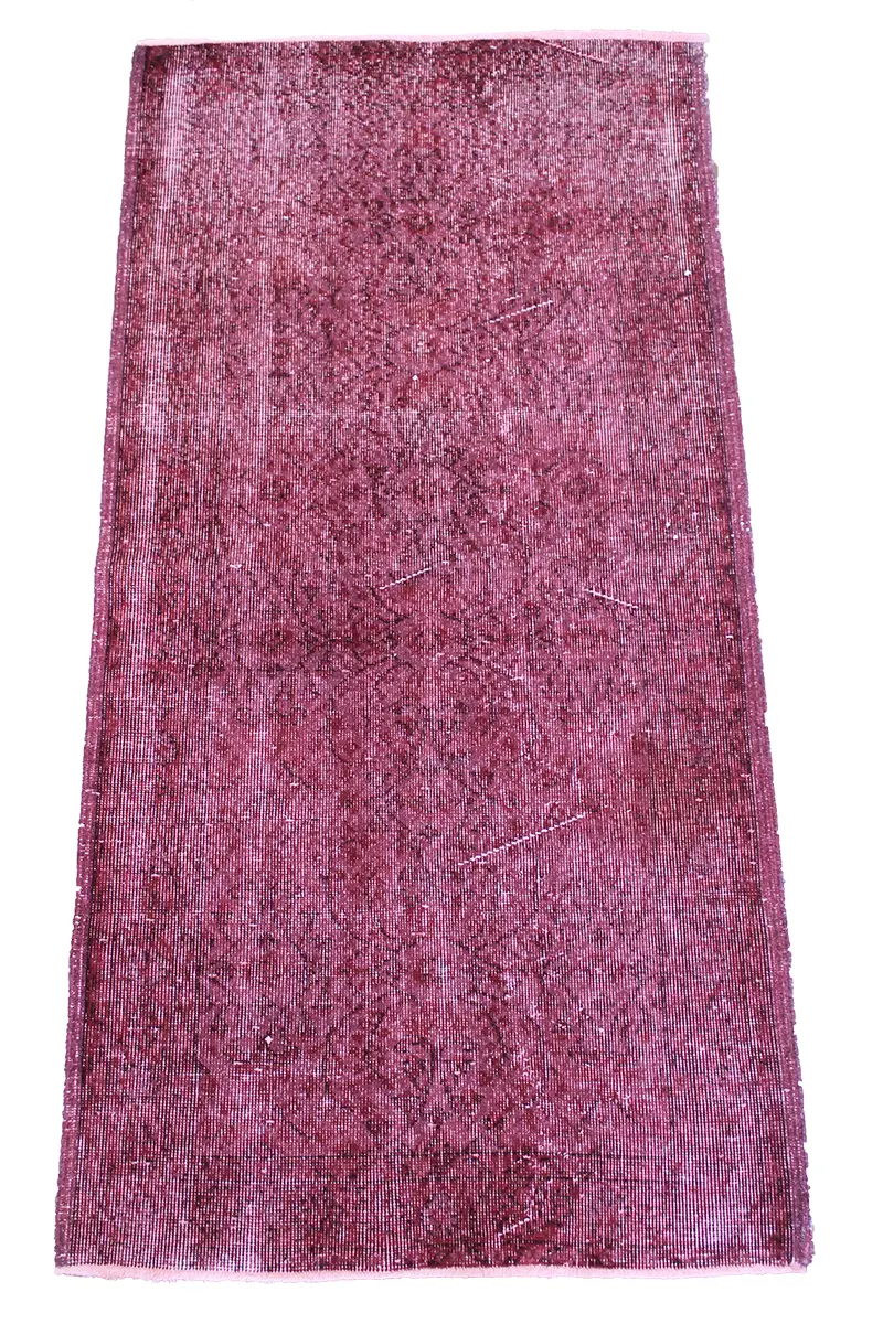 El Dokuma Pembe Vintage Halı