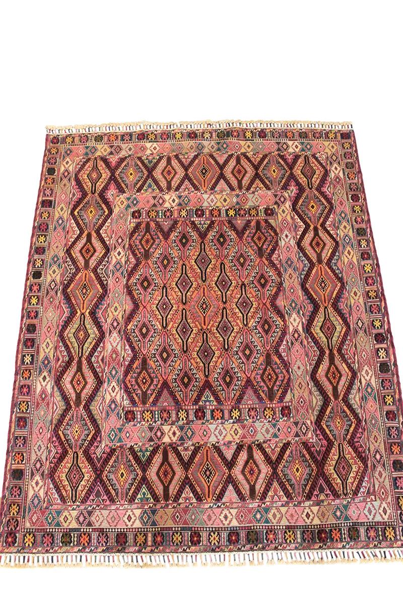 El Dokuma Afgan Berceste Yün Kilim