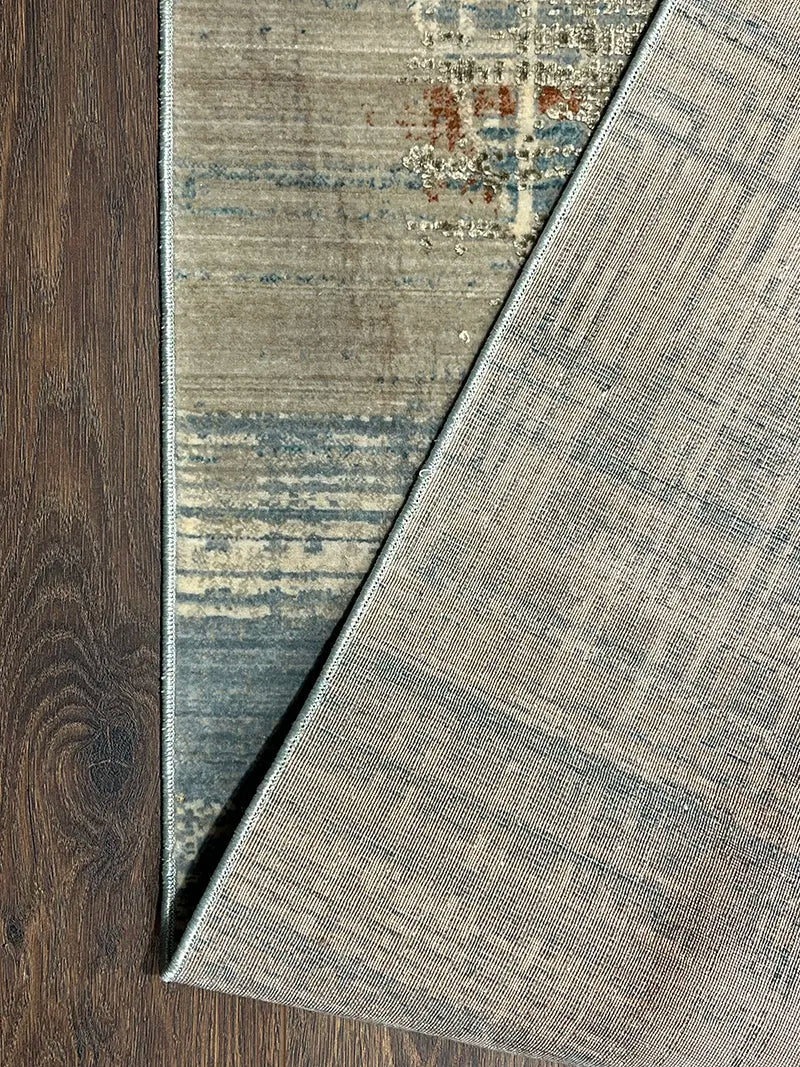 Eskitme Desen Vizon Bambu Özel Tezgah Halısı