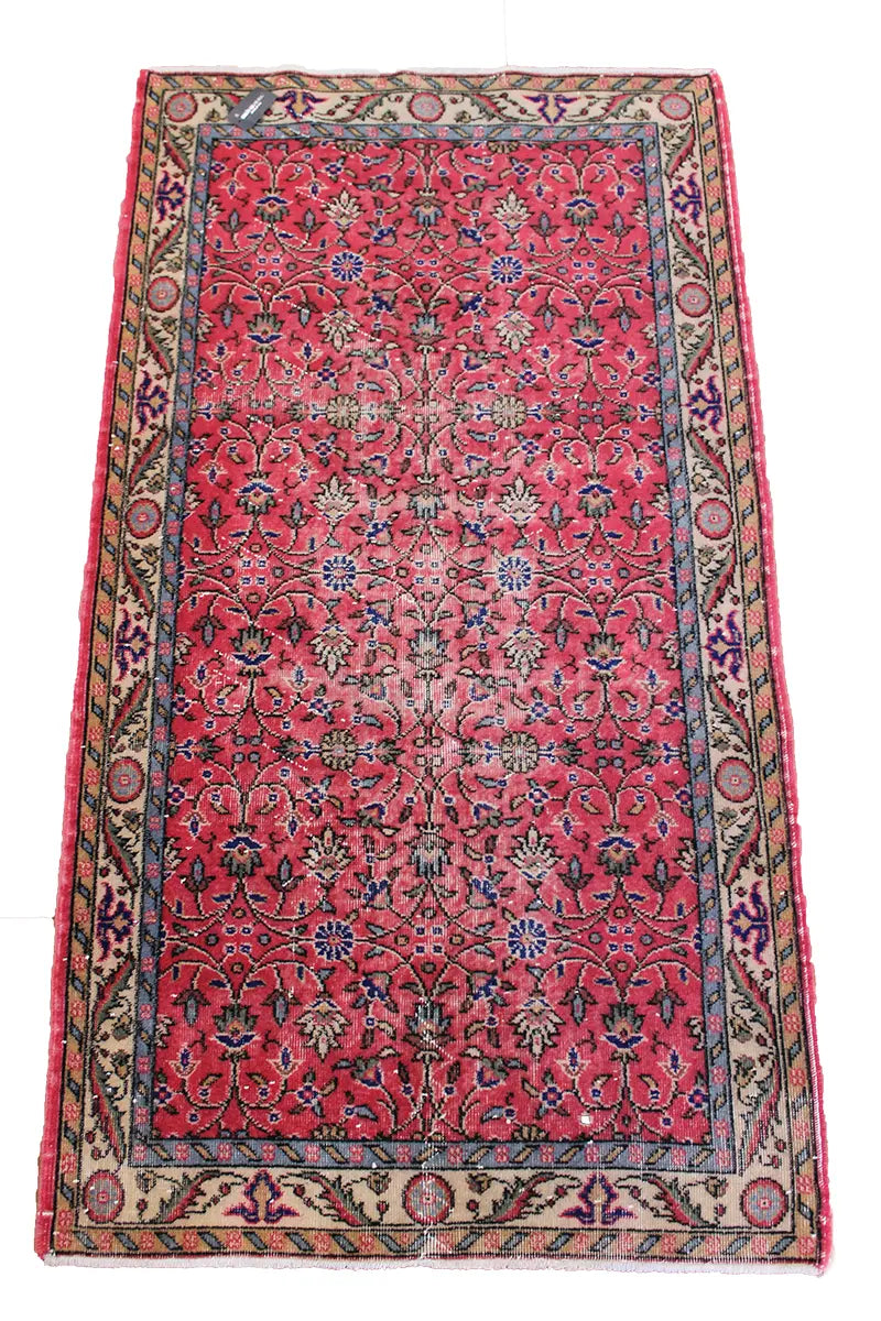 El Dokuma Natural Vintage Halı