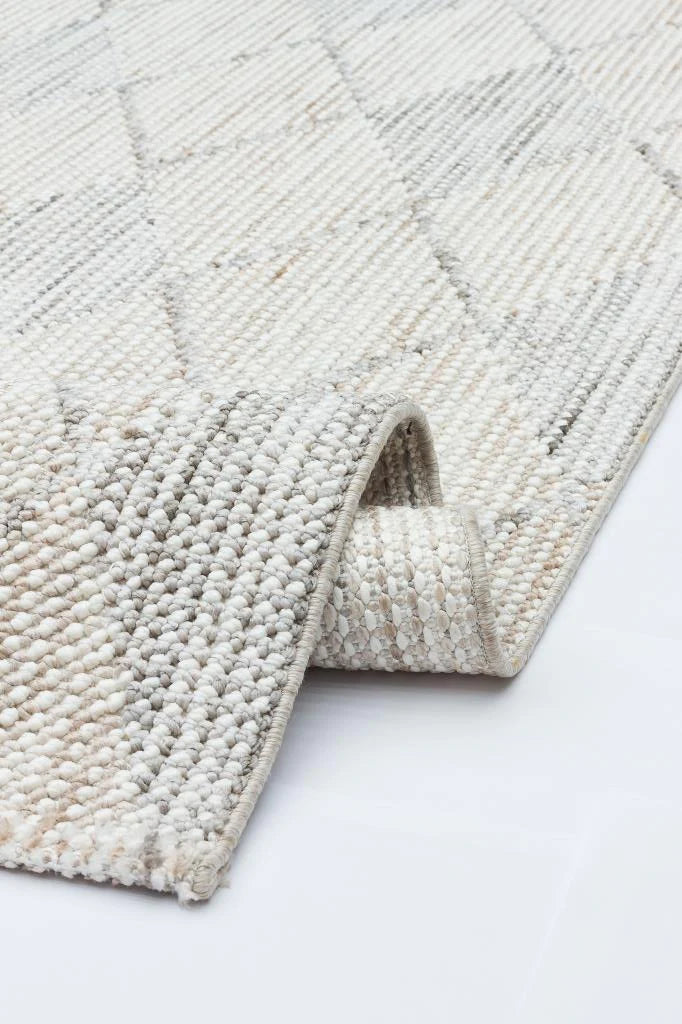 Apex Gala 2231 Gri Bukle Baklava Desen Makine Halısı