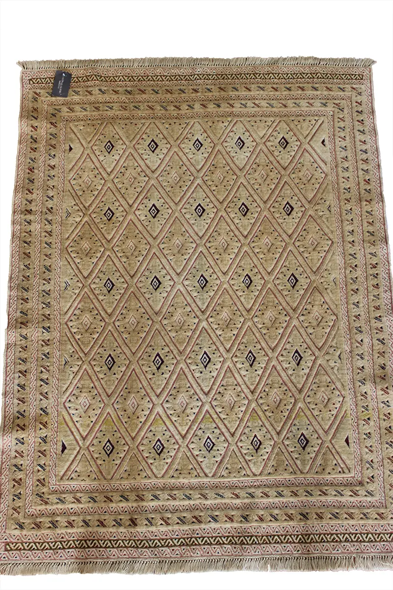 El Dokuma Afgan Berceste Bej Yün Kilim