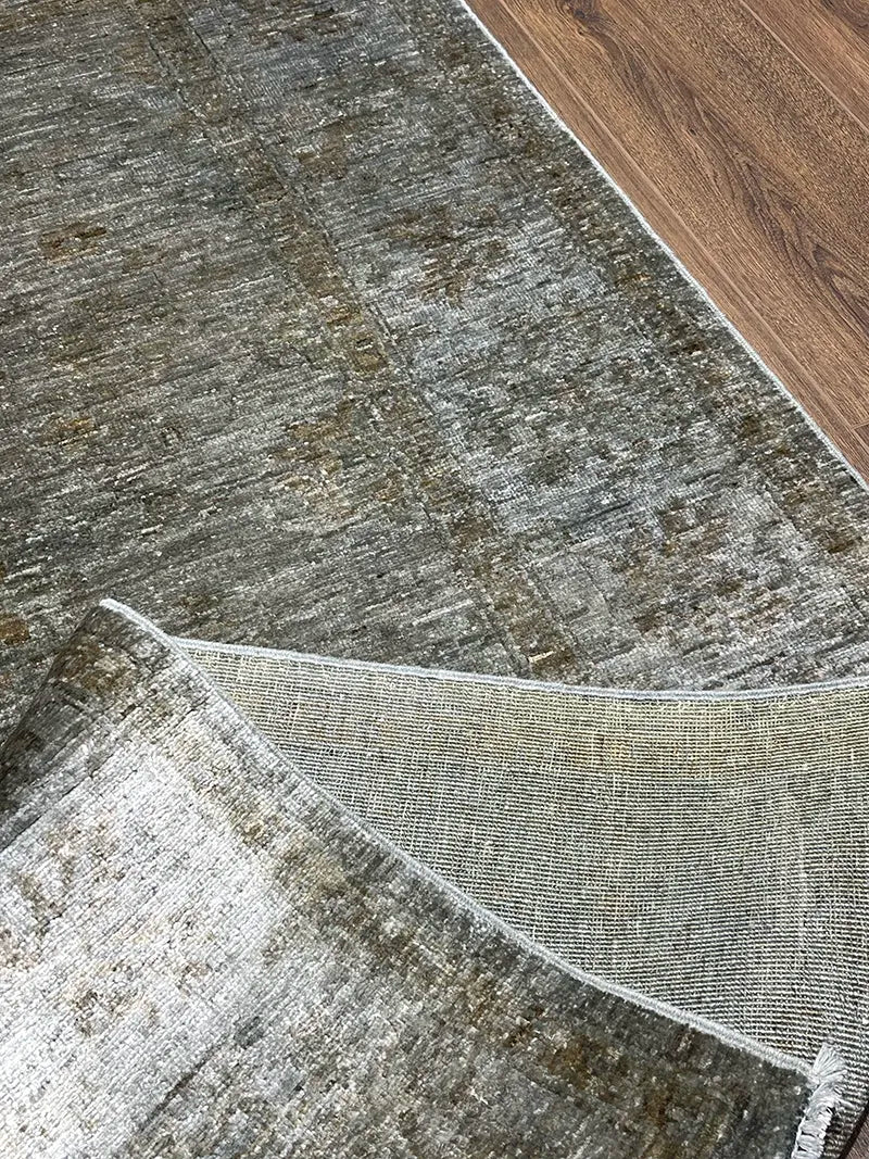 Overdye Serisi Eskitme El Dokuma Kahve Halı