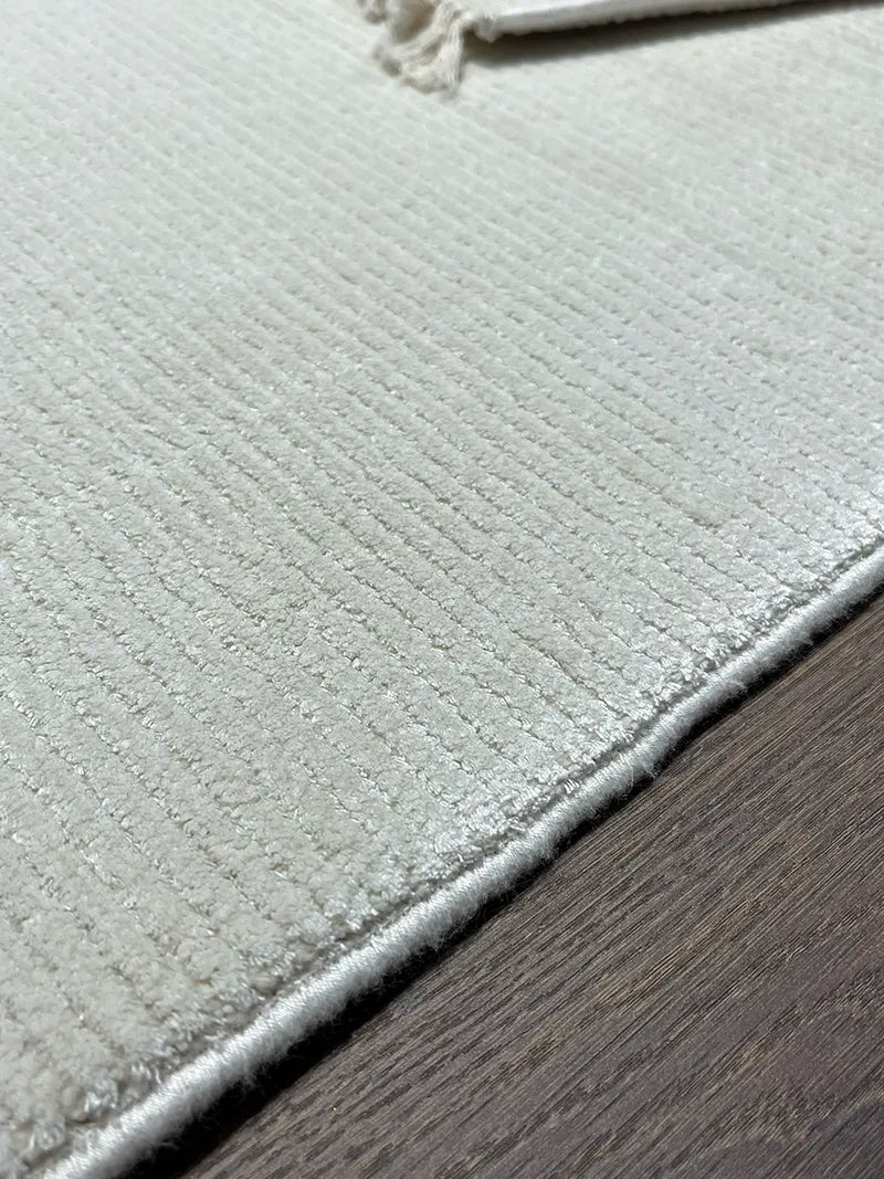 Modern Düz Krem Bambu Özel Tezgah Halısı