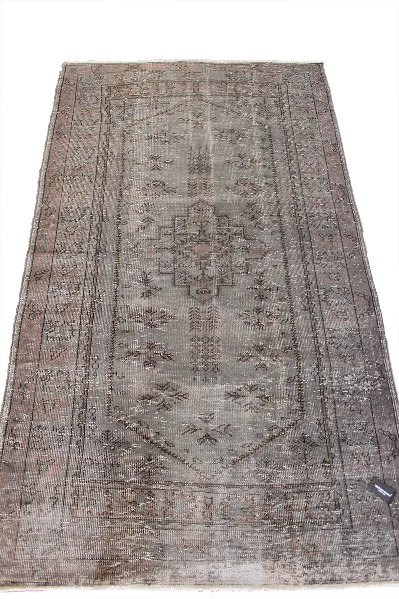 El Dokuma Kahve Vintage Halı