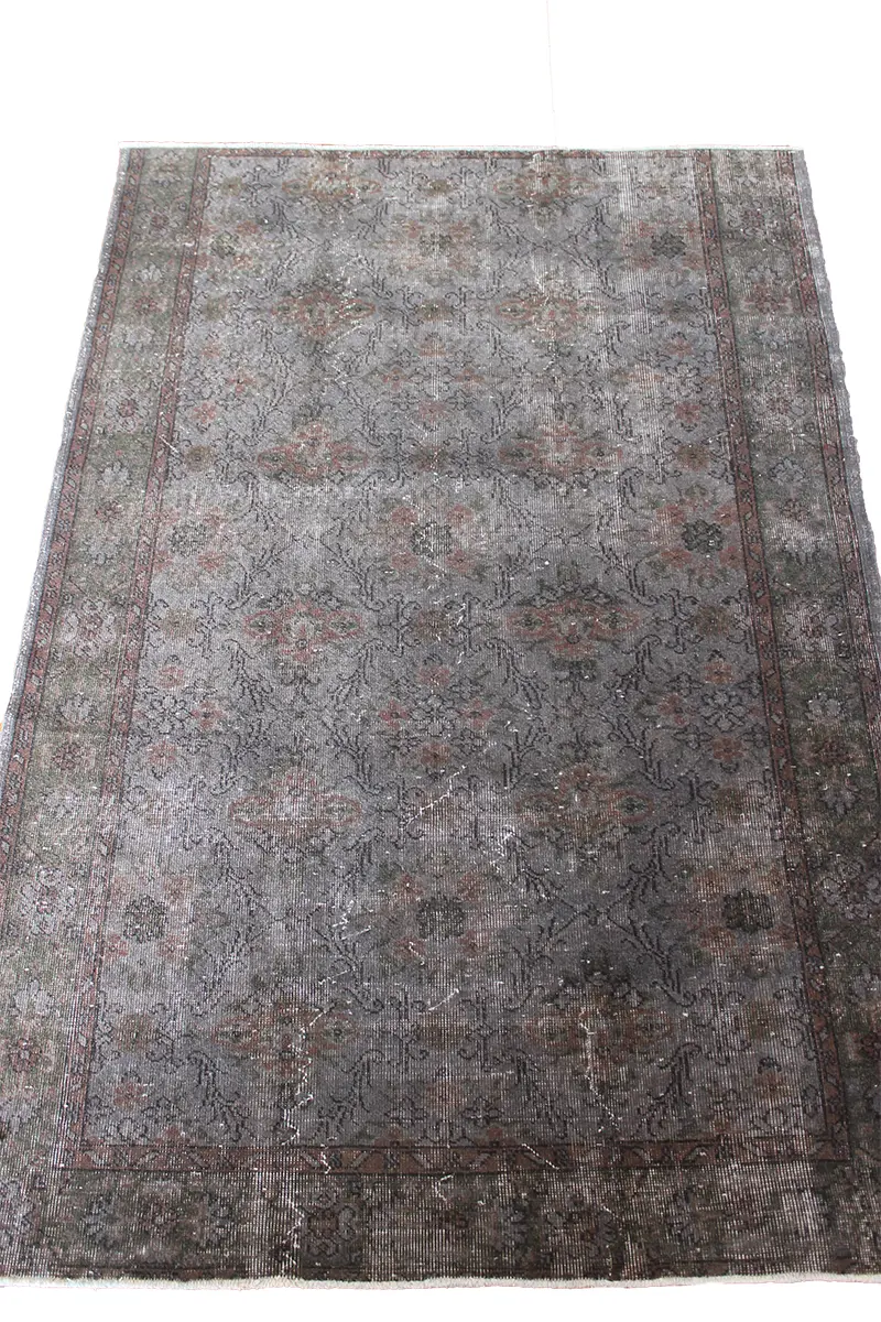 El Dokuma Kahve Vintage Halı