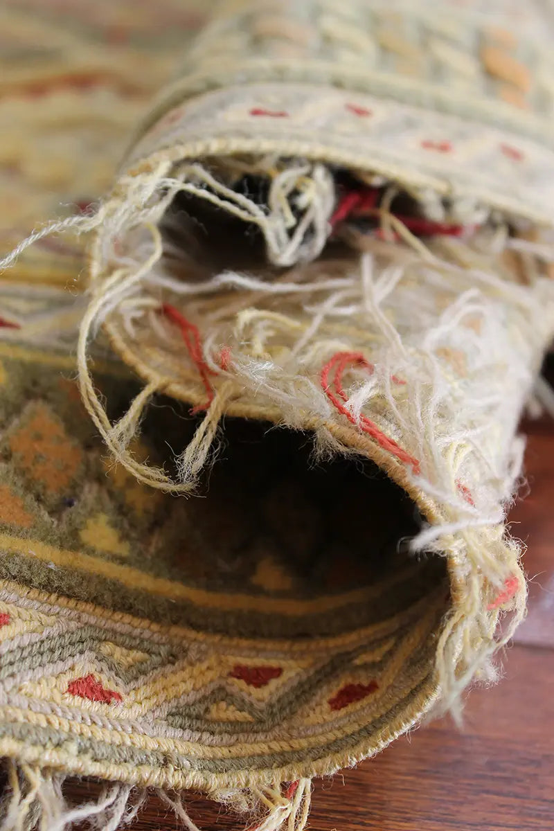 El Dokuma Afgan Berceste Bej Yün Kilim