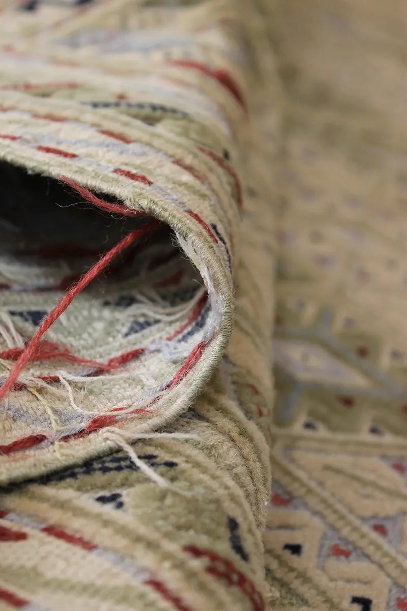 El Dokuma Afgan Berceste Bej Yün Kilim