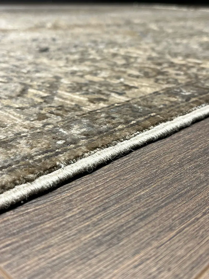 Overdye Serisi Eskitme El Dokuma Kahve Halı