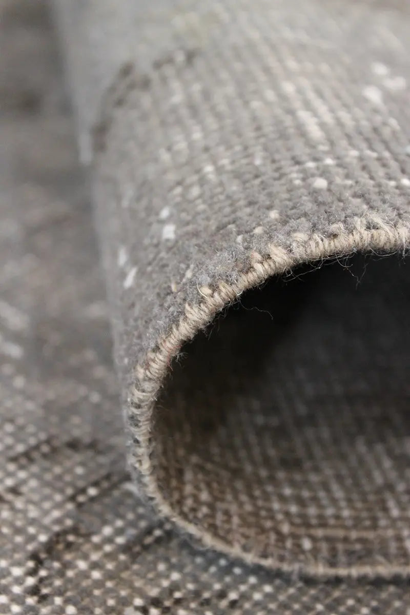 El Dokuma Gri Vintage Halı