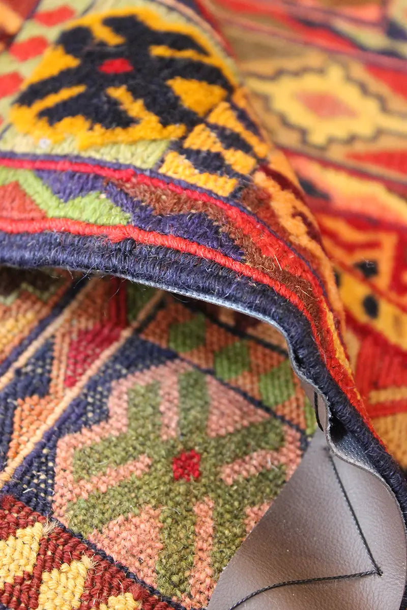 El Dokuma Afgan Berceste Renkli Yün Kilim