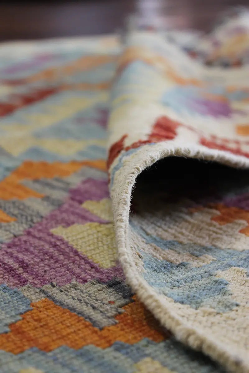 Natural El Dokuma Yün Afgan Kilim