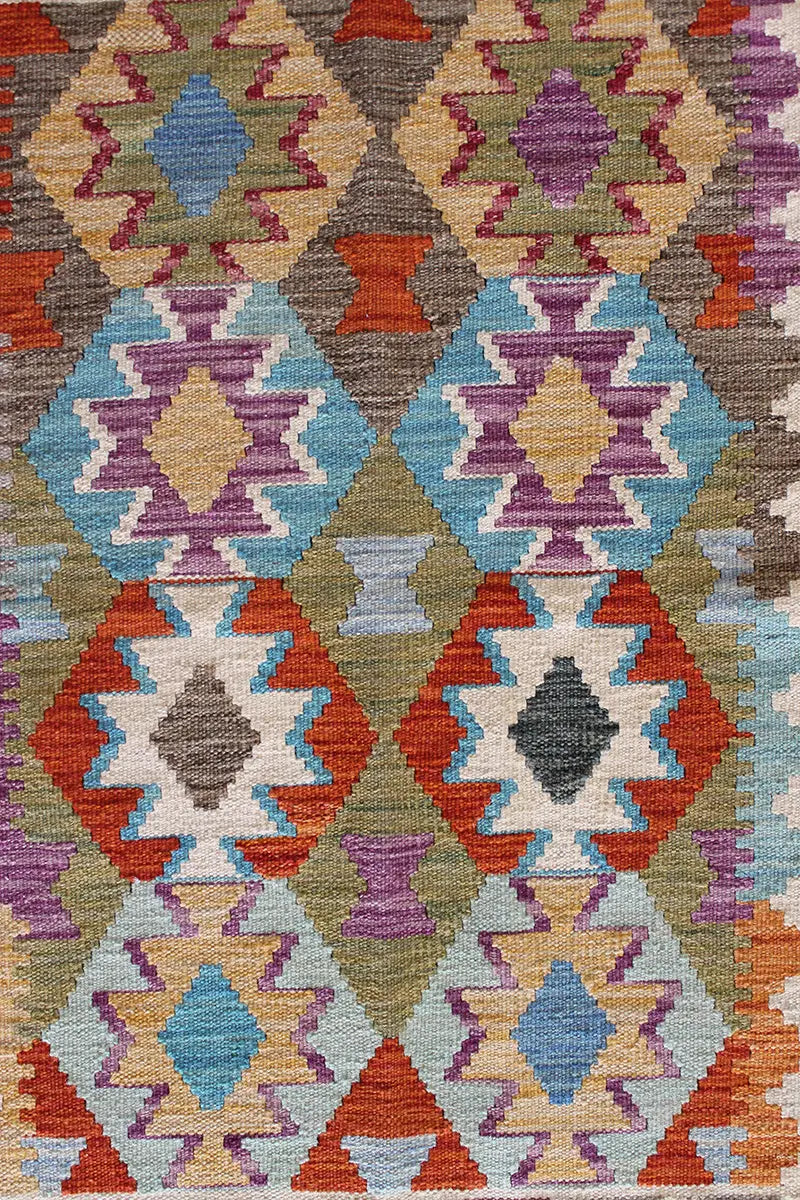 Natural El Dokuma Yün Afgan Kilim