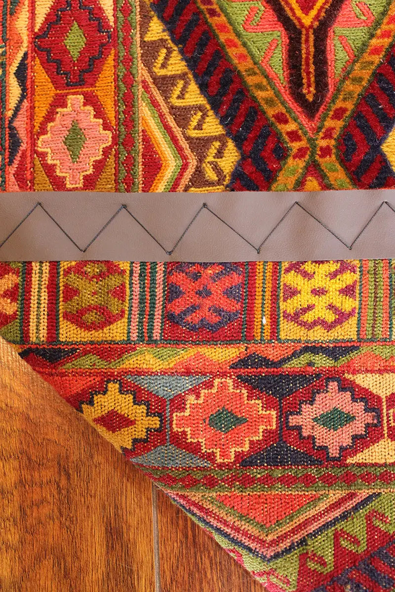 El Dokuma Afgan Berceste Renkli Yün Kilim