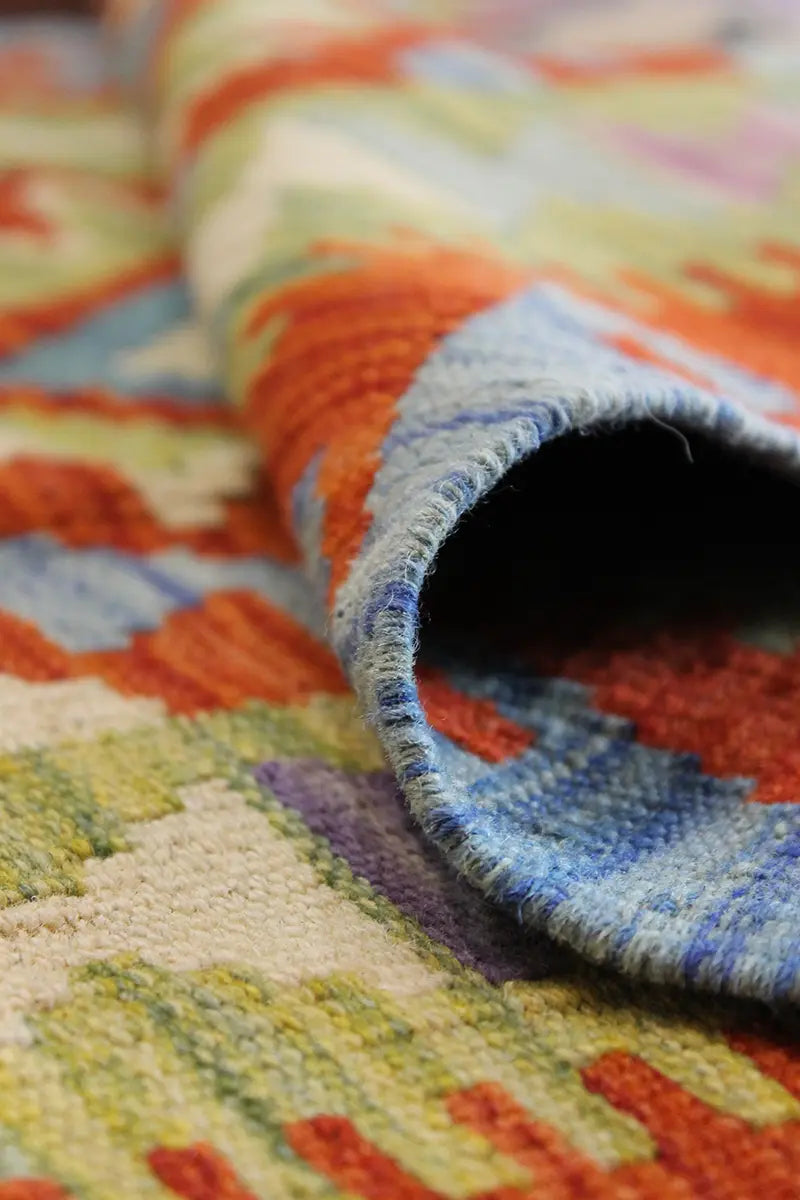 Natural El Dokuma Yün Afgan Kilim
