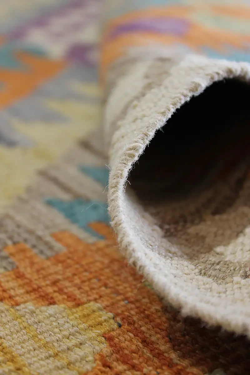 Natural El Dokuma Yün Afgan Kilim