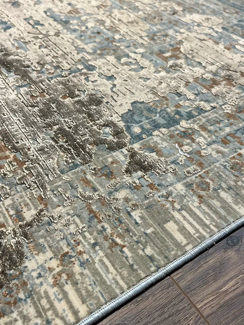 Memlük Desen Bakır Bambu Özel Tezgah Halısı