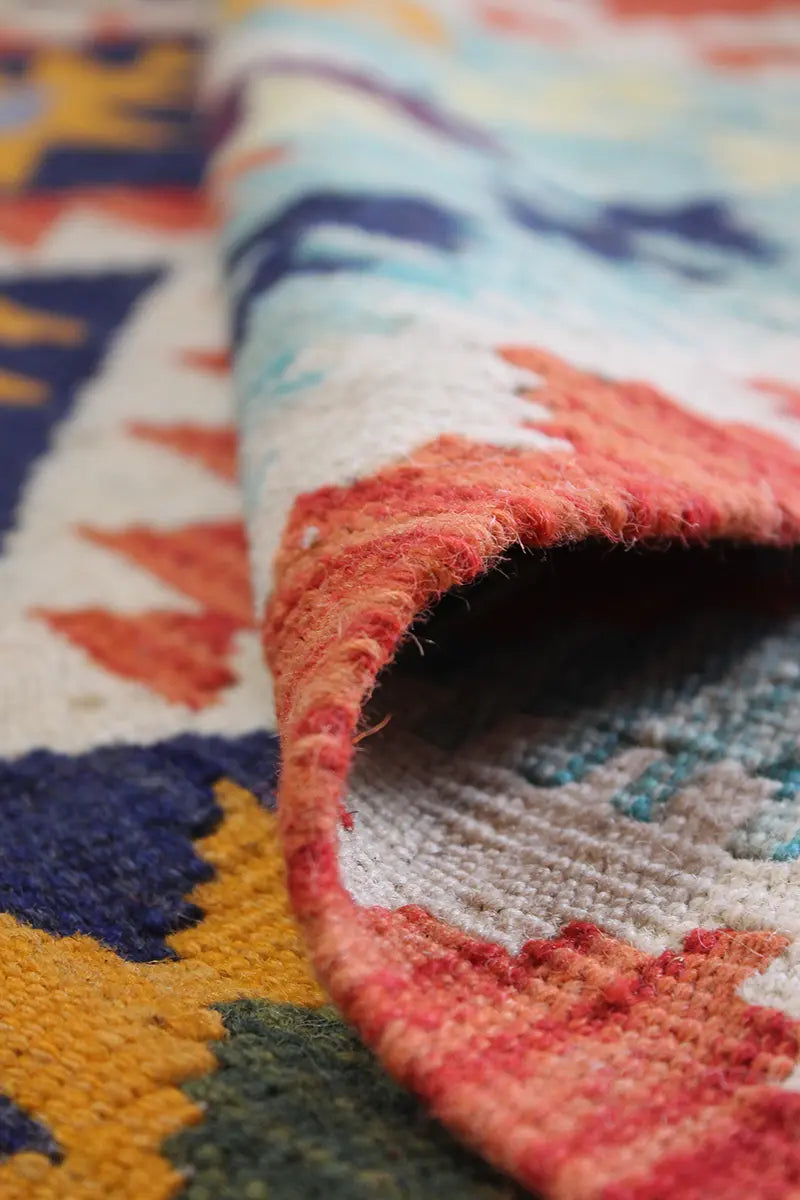 Natural El Dokuma Yün Afgan Kilim