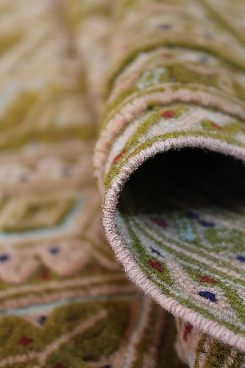 El Dokuma Afgan Berceste Kahve Yün Kilim