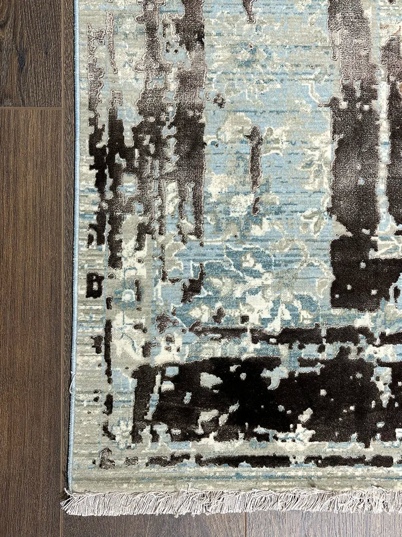 Uşak Desenli Kahverengi Bambu Özel Tezgah Halısı