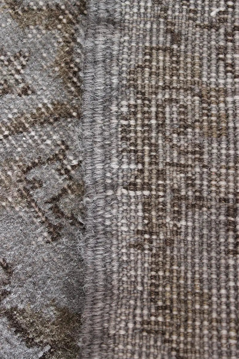 El Dokuma Gri Vintage Halı