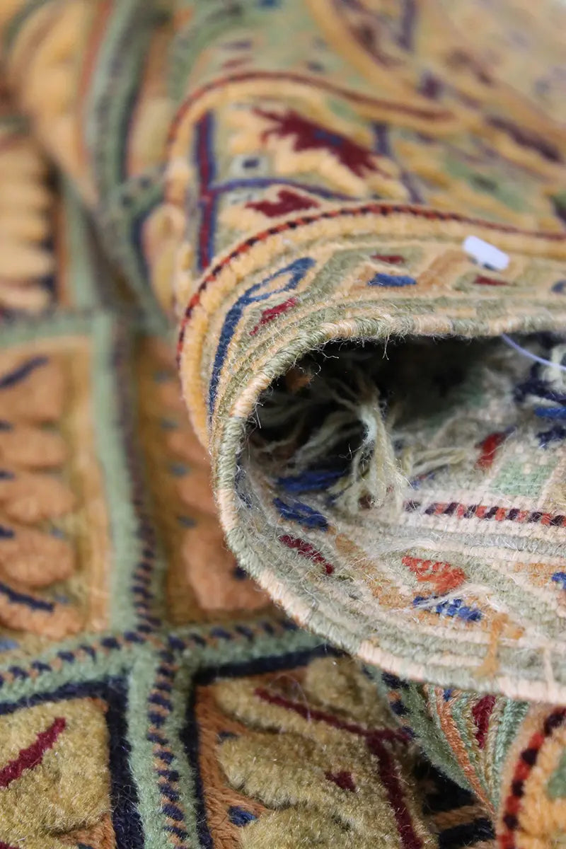 El Dokuma Afgan Berceste Kahve Yün Kilim