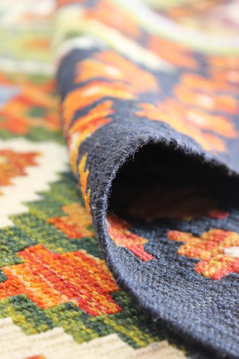 Natural El Dokuma Yün Afgan Kilim