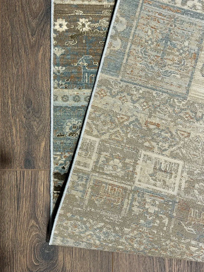 Eskitme Desen Vizon Bambu Özel Tezgah Halısı