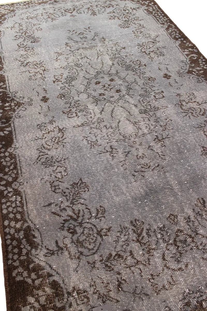 El Dokuma Kahve Vintage Halı