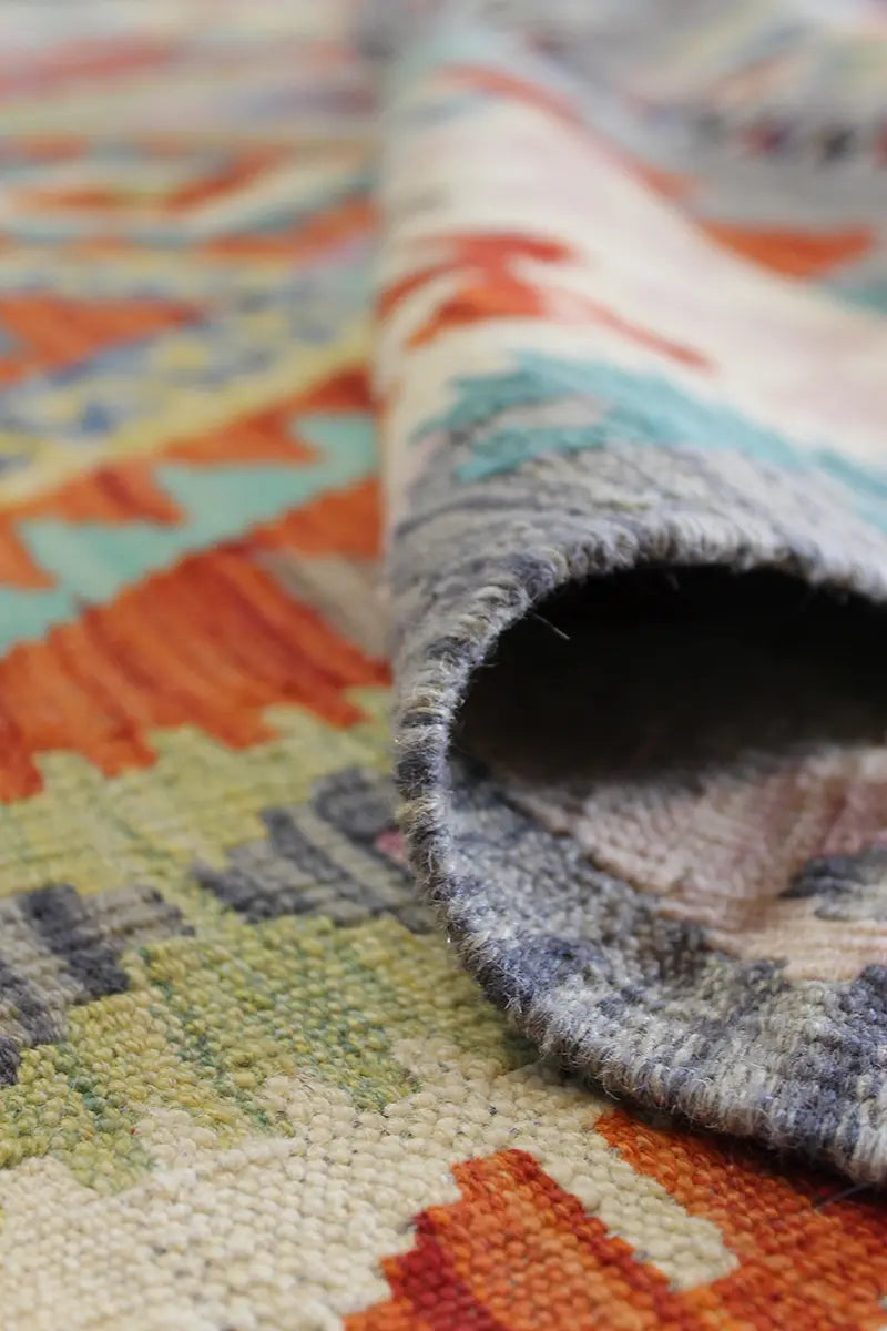 Natural El Dokuma Yün Afgan Kilim