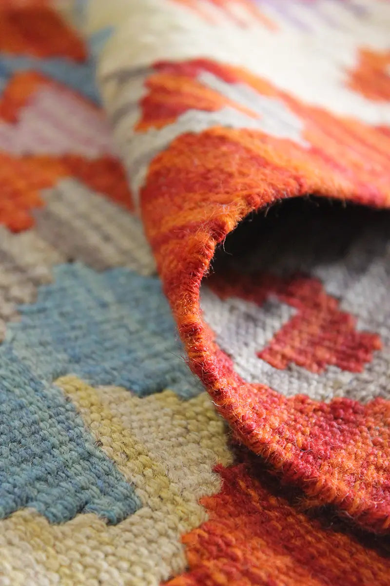 Natural El Dokuma Yün Afgan Kilim