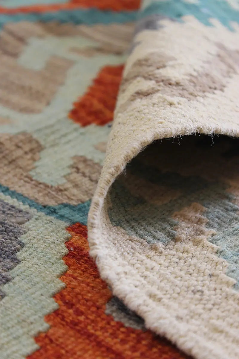 Natural El Dokuma Yün Afgan Kilim