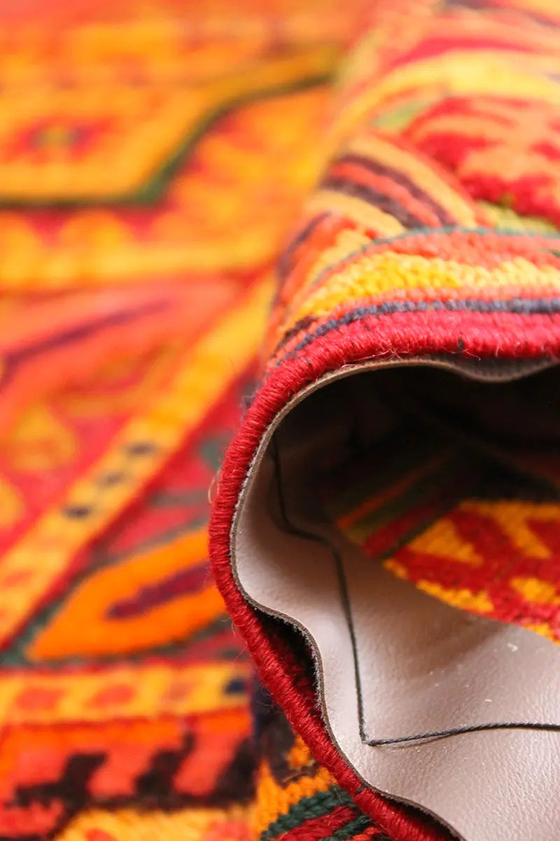 El Dokuma Afgan Berceste Renkli Yün Kilim