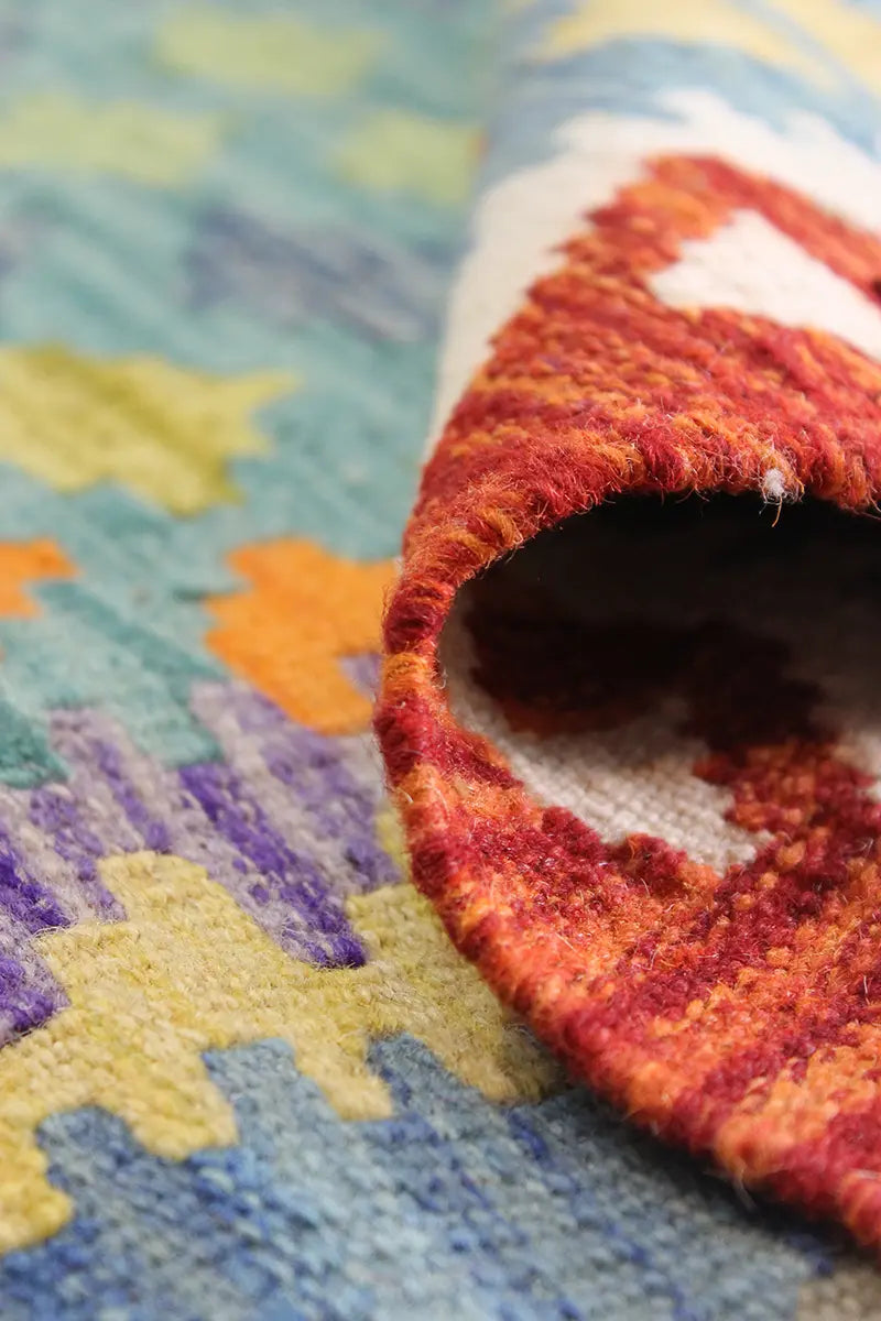 Natural El Dokuma Yün Afgan Kilim