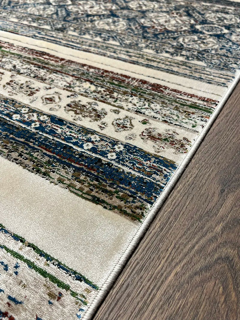 Khurgeen Serisi Bej Bambu Özel Tezgah Halısı