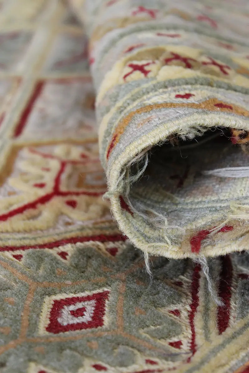 El Dokuma Afgan Berceste Kahve Yün Kilim