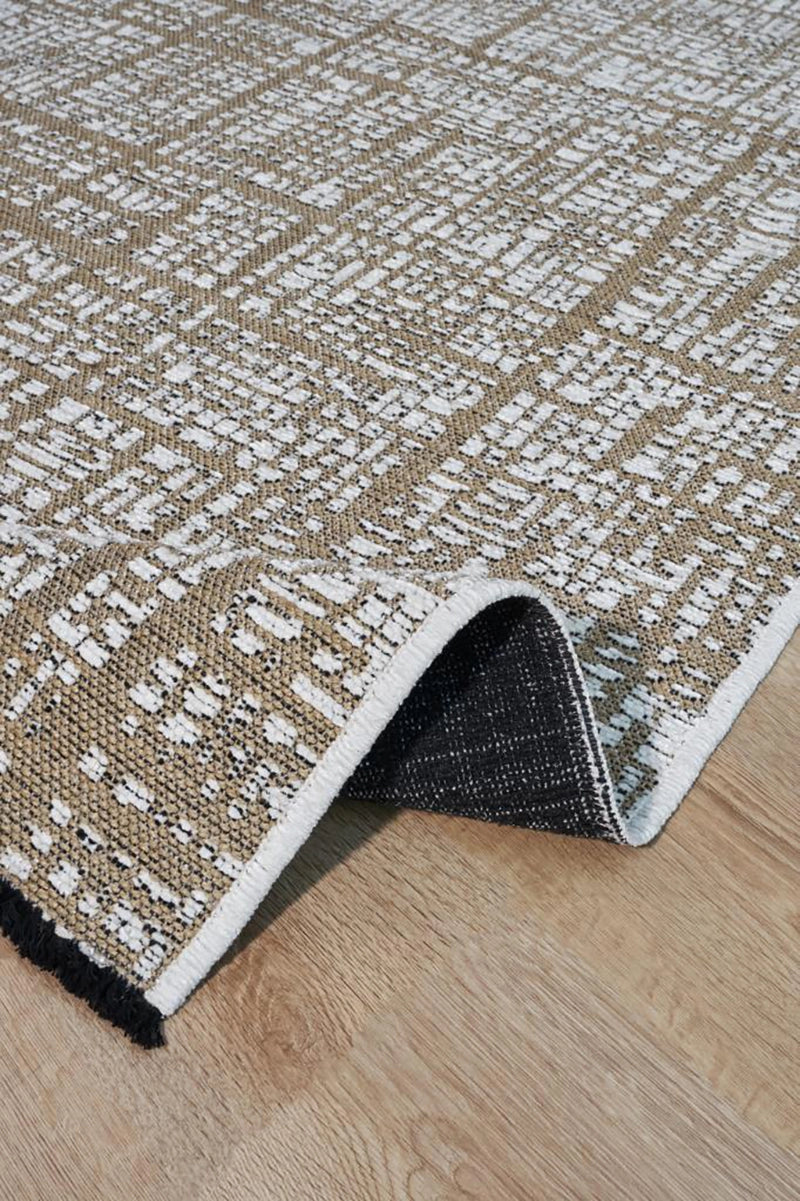 Apex Gloria 4011 Jüt Dokuma Beyaz Makine Dokuması Kilim