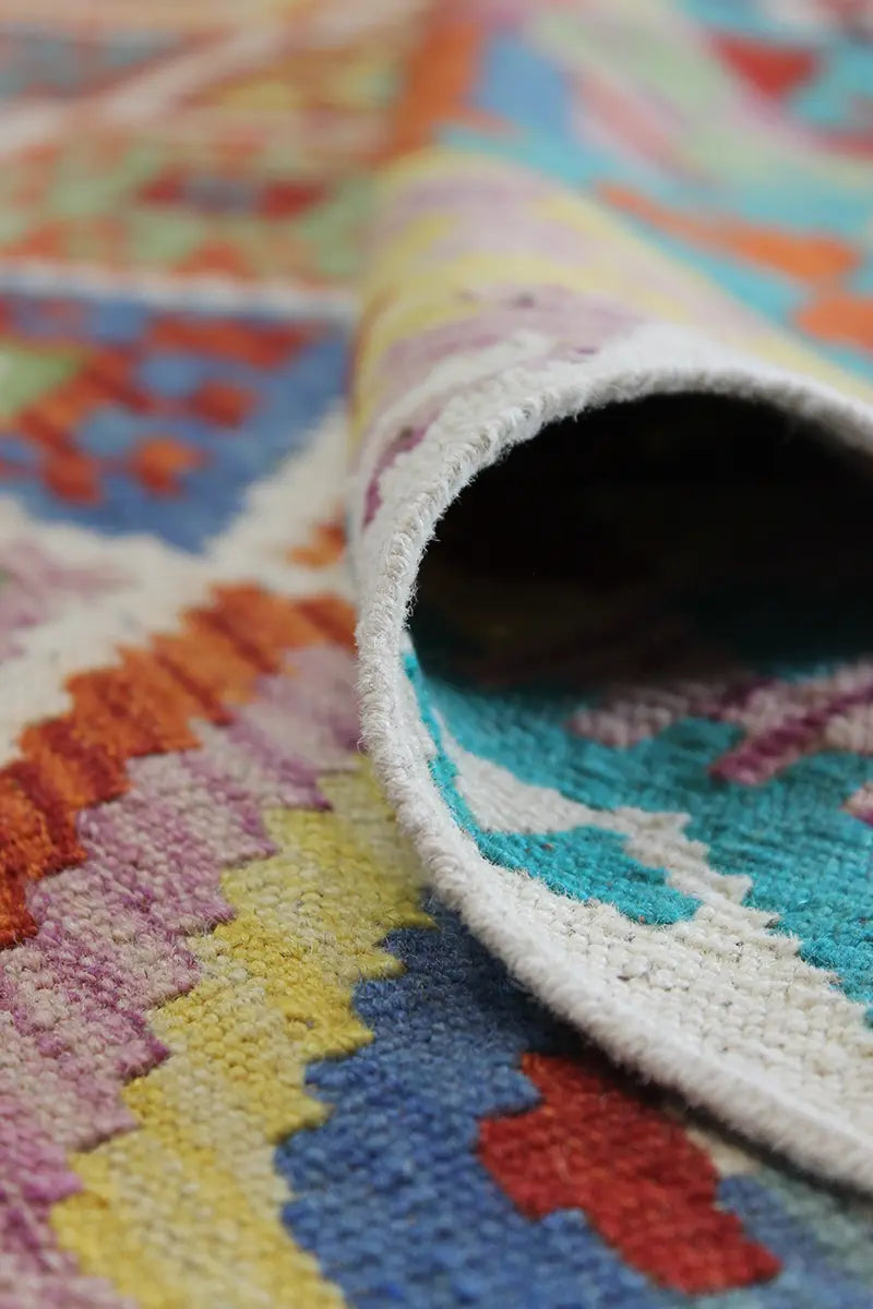 Natural El Dokuma Yün Afgan Kilim