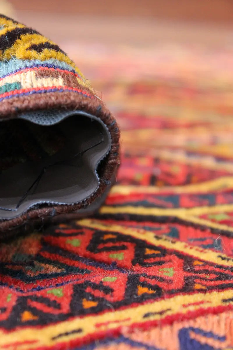 El Dokuma Afgan Berceste Renkli Yün Kilim