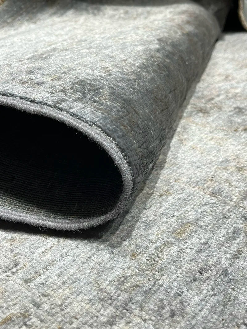 Overdye Serisi Eskitme El Dokuma Lacivert Halı